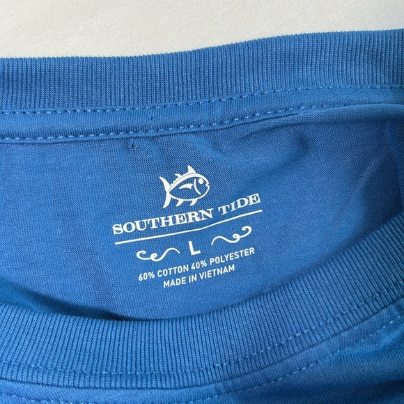 Southern Tide Large Tee Shirt Firework Flight Tee in Atlantic Blue NWT - Picture 10 of 12